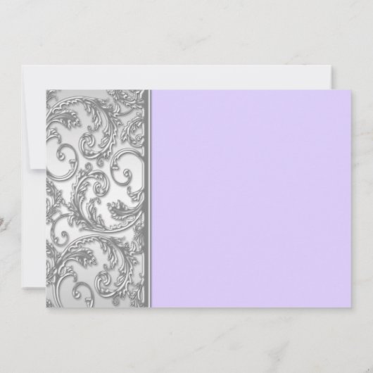 紫銀フローラ 招待状 (裏面)