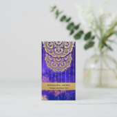 紫銀河系金フェイク箔曼荼羅図   名刺 (スタンド正面)