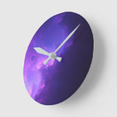 紫銀河系 ラウンド壁時計 (傾斜)