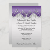 紫銀色の蝶々，25周年 招待状 (正面/裏面)