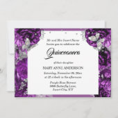 紫銀蝶バラエレガントキンセアニェラ  招待状 (正面)