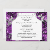紫銀蝶バラエレガントキンセアニェラ  招待状 (裏面)