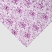 紫開花水彩花芸術ティッシュペーパー 薄葉紙 (詳細)