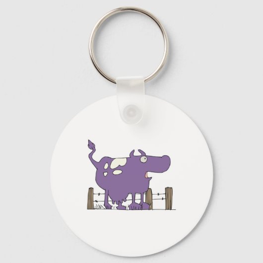 紫間抜け色 キーホルダー (正面)