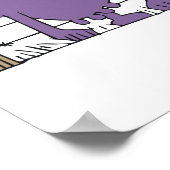 紫間抜け色 ポスター (角)