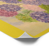 紫陽花お洒落 ポスター (角)