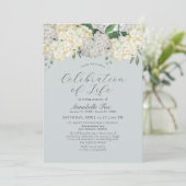 紫陽花お祝い生活葬祭記念 招待状 (スタンド正面)