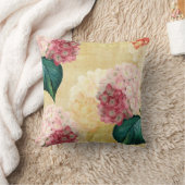 紫陽花かわいらしフローラ クッション (ブランケット)