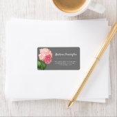 紫陽花かわいらし差出人住所ラベル ラベル (インサイチュ)