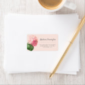 紫陽花かわいらし差出人住所ラベル ラベル (インサイチュ)