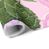 紫陽花と牡丹パターン ラッピングペーパー (ロールコーナー)