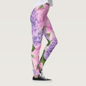 紫陽花と牡丹パターン レギンス (右)