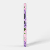 紫陽花と牡丹パターン SAMSUNG GALAXYケース (右側面)