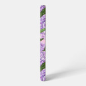 紫陽花と牡丹パターン SAMSUNG GALAXYケース (左側面)