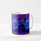 紫陽花のマグカップ 手に扇子を " コーヒーマグカップ (正面右)