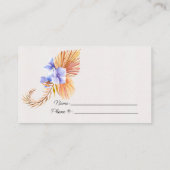 紫陽花のラッフルチケット エンクロージャーカード (裏面)