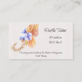 紫陽花のラッフルチケット エンクロージャーカード (正面)