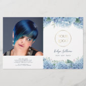 紫陽花の折り紙 (正面)