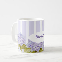 紫陽花の色合いバイオレットブルー コーヒーマグカップ