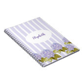 紫陽花の色合いバイオレットブルー ノートブック (右側)