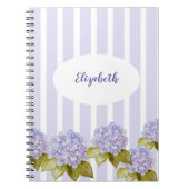 紫陽花の色合いバイオレットブルー ノートブック (正面)