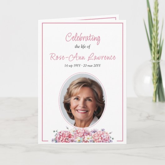 紫陽花の花葬式 プログラム (正面)