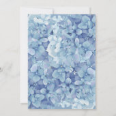 紫陽花の花　洗礼のご案内 招待状 (裏面)