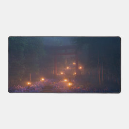 紫陽花の階段 (Night) デスクマット