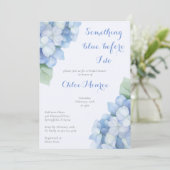 紫陽花をする前に何か青いフローラ 招待状 (スタンド正面)