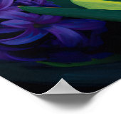 紫陽花アートプリントポスター ポスター (角)