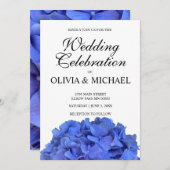 紫陽花エレガントフローラ結婚病 招待状 (正面/裏面)