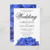 紫陽花エレガントフローラ結婚病 招待状 (正面/裏面)