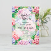 紫陽花エレガントブライダルシャワー 招待状 (スタンド正面)