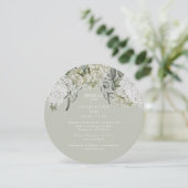 紫陽花エレガントライトセイージラウンドブライダルシャワー 招待状 (スタンド正面)