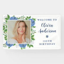 紫陽花エレガント写真100th誕生日パーティー