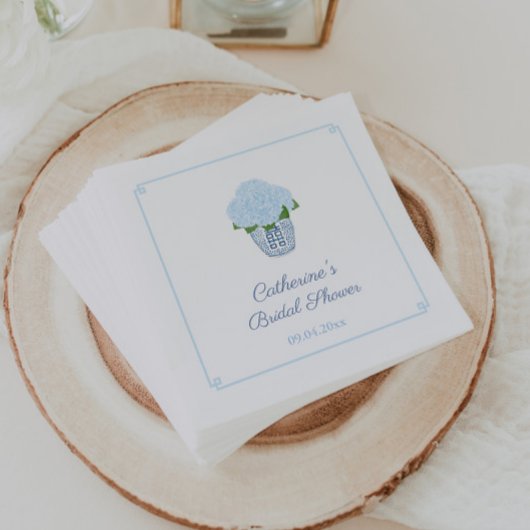 紫陽花エレガント生姜ジャガーベビーシャワーパーティー スタンダードカクテルナプキン