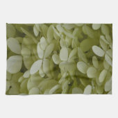 紫陽花エレガント青磁グリーンフラワーズ キッチンタオル (横)