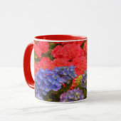 紫陽花カラフルガーデン自然マグ マグカップ (正面左)
