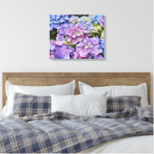 紫陽花カラフル写真アート キャンバスプリント (インサイチュ (寝室))