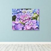 紫陽花カラフル写真アート キャンバスプリント (インサイチュ (ウッドフロア))