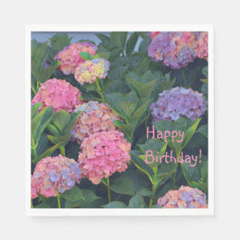 紫陽花カラフル スタンダードランチョンナプキン