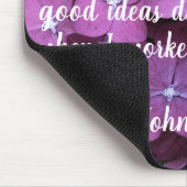 紫陽花ガーデニング引用文 マウスパッド (コーナー)