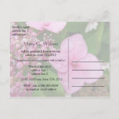 紫陽花ガール卒業 案内ポストカード (裏面)