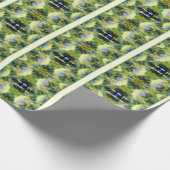 紫陽花パーソナライズされた花 ラッピングペーパー (角)