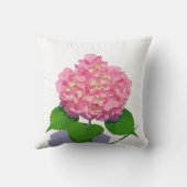 紫陽花ピンクフローラピンク花 アウトドアクッション (裏面)