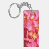 紫陽花ピンクフローラピンク花 キーホルダー (正面左)