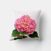 紫陽花ピンクフローラピンク花 クッション (裏面)