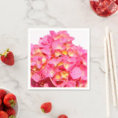 紫陽花ピンクフローラピンク花 スタンダードカクテルナプキン (インサイチュ)