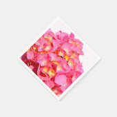 紫陽花ピンクフローラピンク花 スタンダードカクテルナプキン (角)