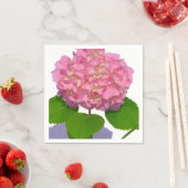 紫陽花ピンクフローラピンク花 スタンダードカクテルナプキン (インサイチュ)